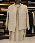 Designer Shalwar Kameez with Tailored Blazer – Fusion Ensemble